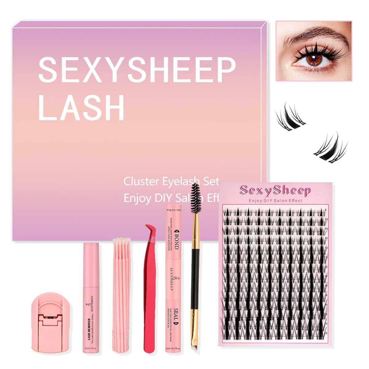 All Inclusive DIY Clusters  Lash Extension Kit