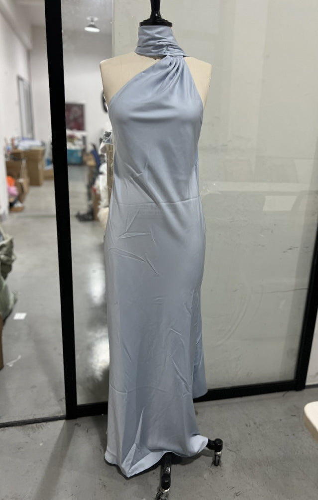 Elegant Satin Ribbon Dress